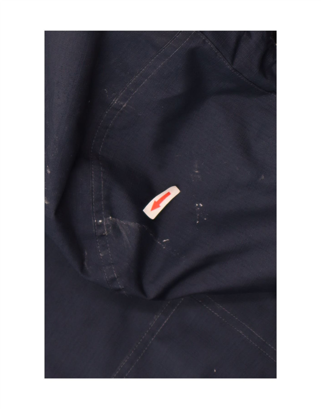 Jack Wolfskin Herre Hooded Windbreaker Coat UK 48 2XL Navy Blue Polyester