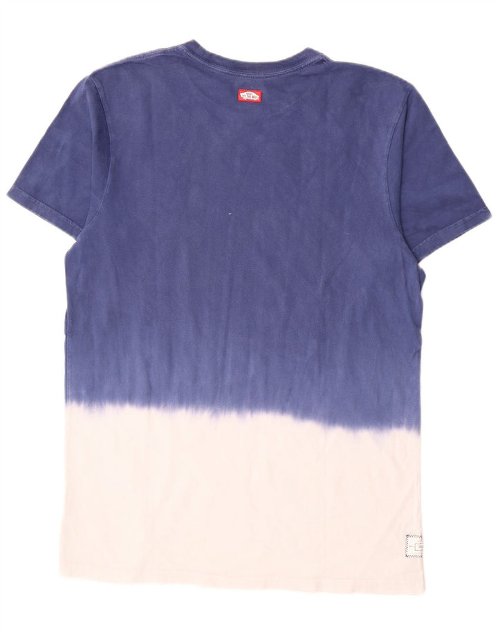 Vans Herre T-shirt Top Medium Blue Colourblock Bomuld