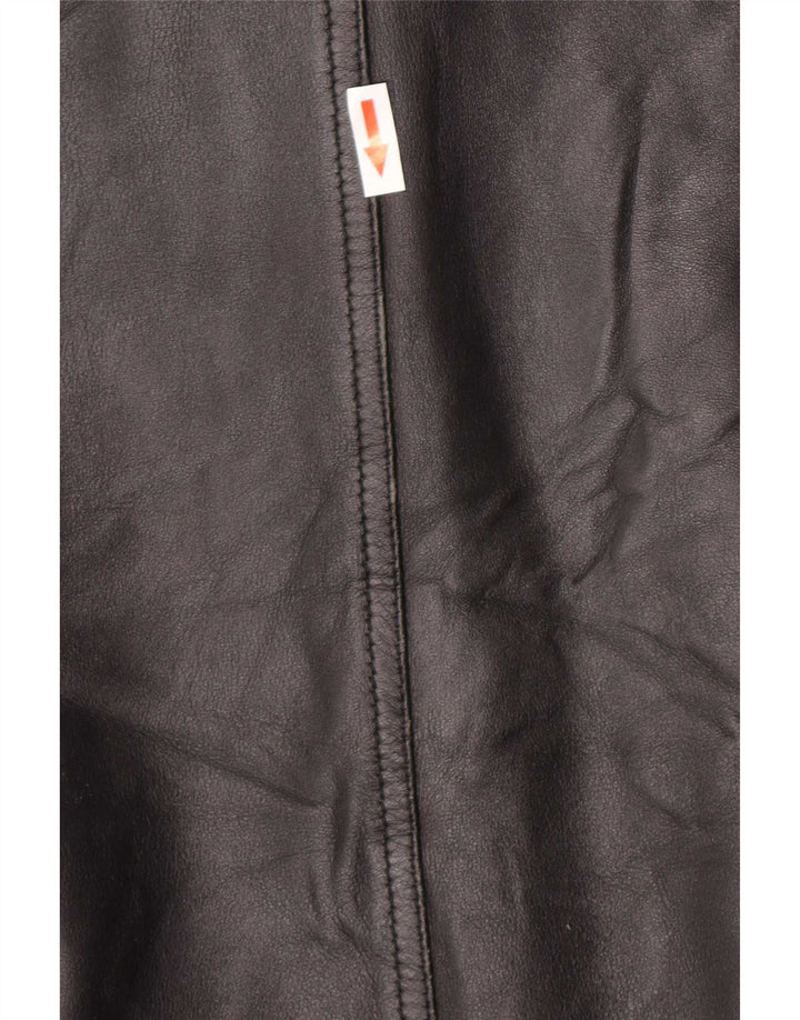 Vintage herre læderfrakke UK 42 XL Sort