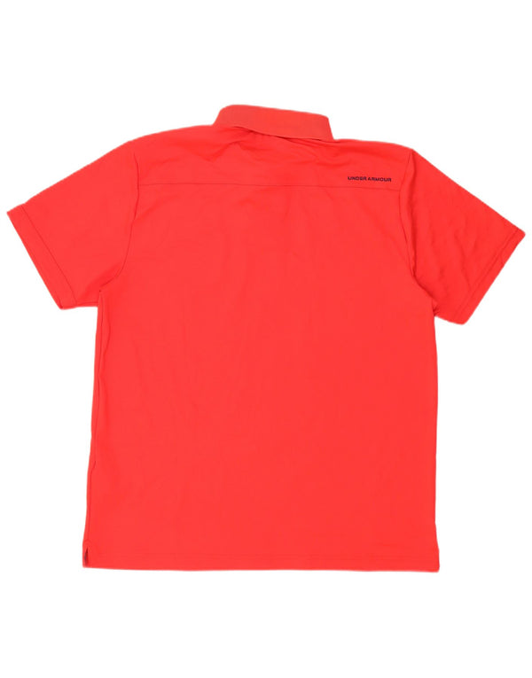 Under Armour Herre Heat Gear Polo Shirt XL Rød Polyester