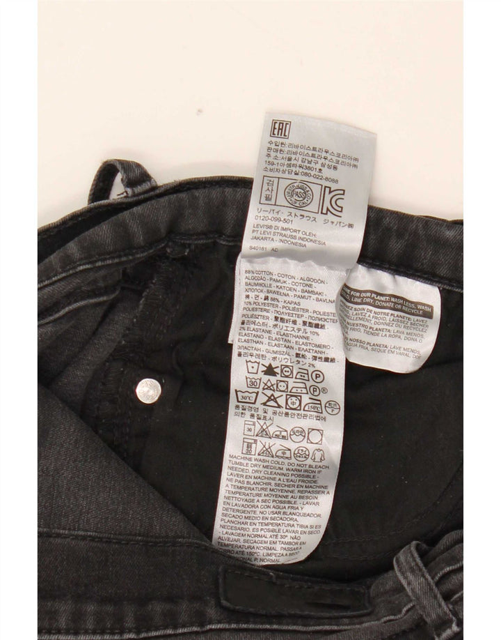 Levi's skinny jeans til kvinder W32 L32 sort bomuld