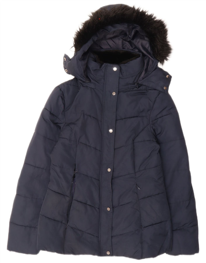 Hobbs Dame Hættejakke UK 10 Small Navy Blue