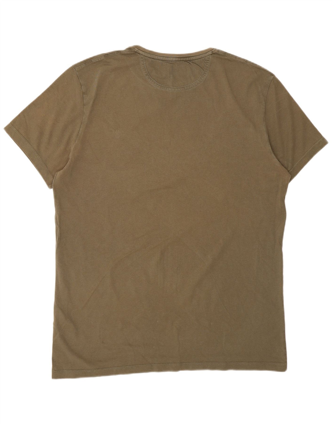 TIMBERLAND Herre Slim Fit T-Shirt Top Stor Khaki Bomuld