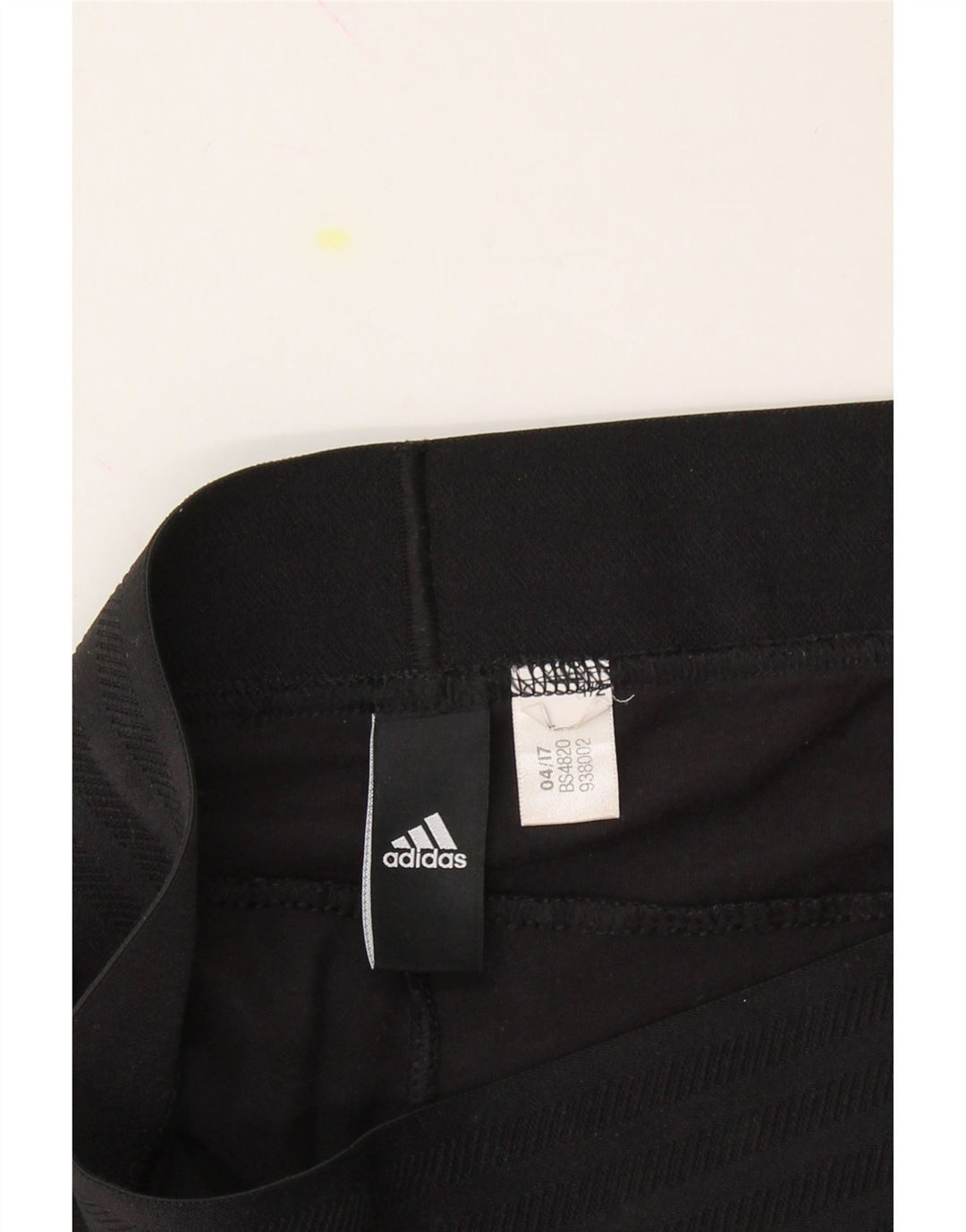 ADIDAS Womens Leggings UK 12 Medium  Black Vintage Adidas and Second-Hand Adidas from Messina Hembry 