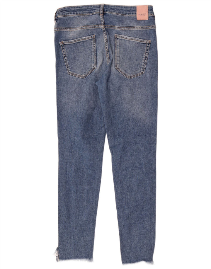 Zara Dame Distressed Skinny Jeans EU 40 Medium W30 L27 Blå