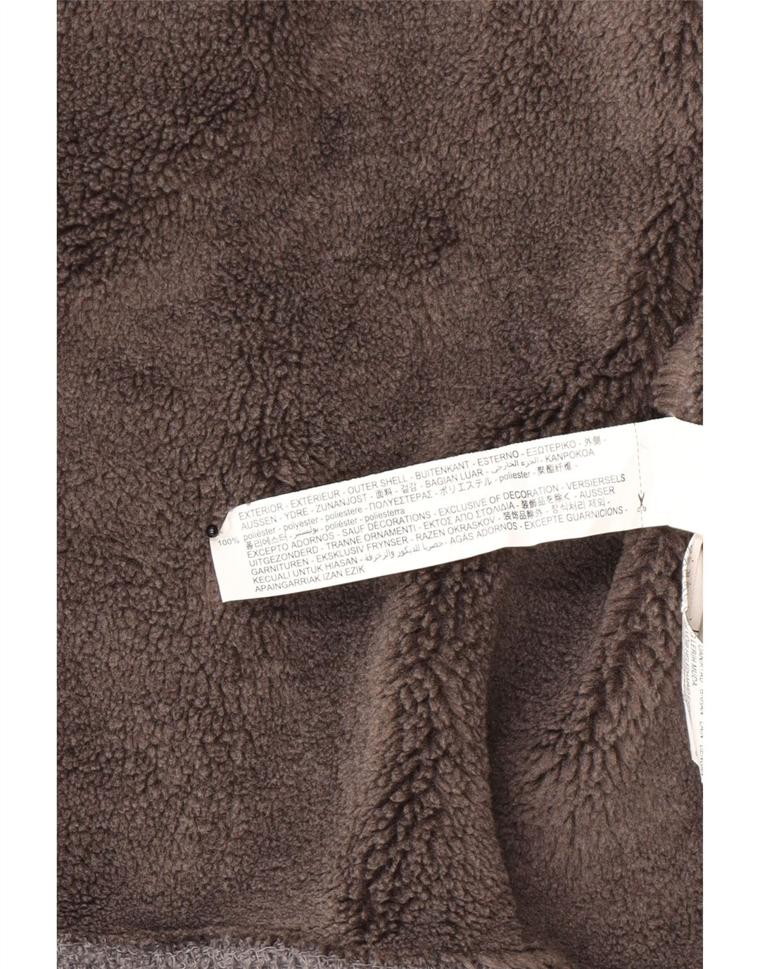 Zara Herre Sherpa Jacket UK 42 XL Grå Polyester