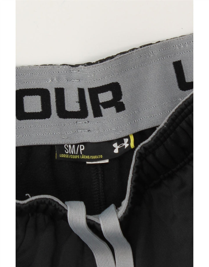 UNDER ARMOUR Grafisk træningsdragtsbukser til kvinder UK 8 Small Black
