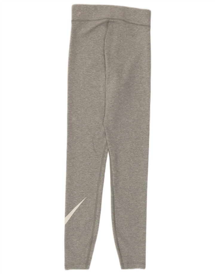 Nike grafiske leggings til kvinder UK 4 XS grå bomuld