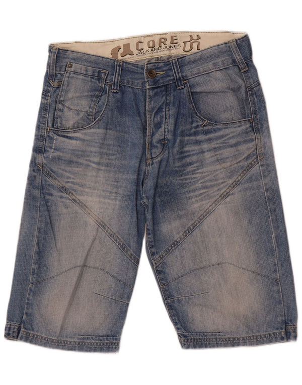 Jack & Jones Mens Denim Shorts Medium W32 Blue Cotton