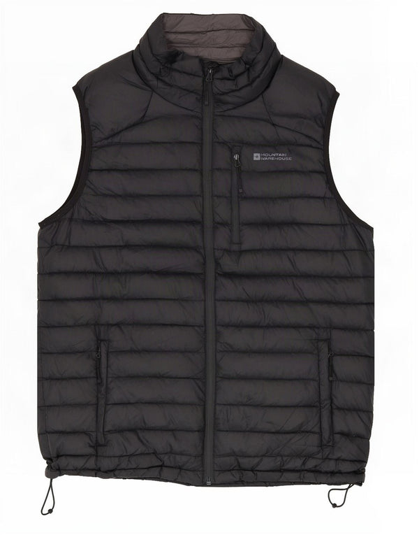 Mountain Warehouse Herre Polstret Gilet UK 40 Stor Sort Nylon