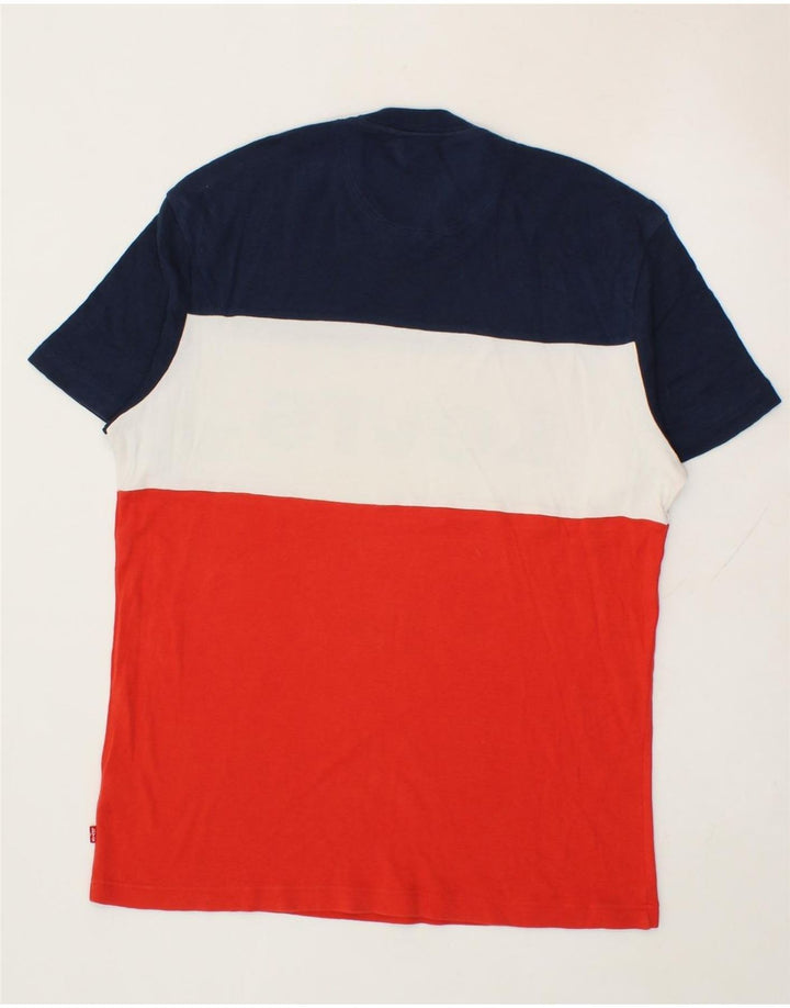 LEVI'S Mens Graphic T-Shirt Top Medium Multicoloured Colourblock Cotton Vintage Levi's and Second-Hand Levi's from Messina Hembry 