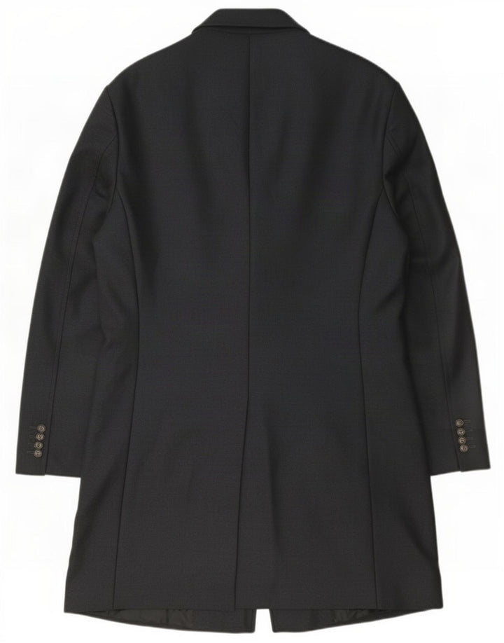 Zara Herre Overfrakke UK 44 2XL Marineblå Uld