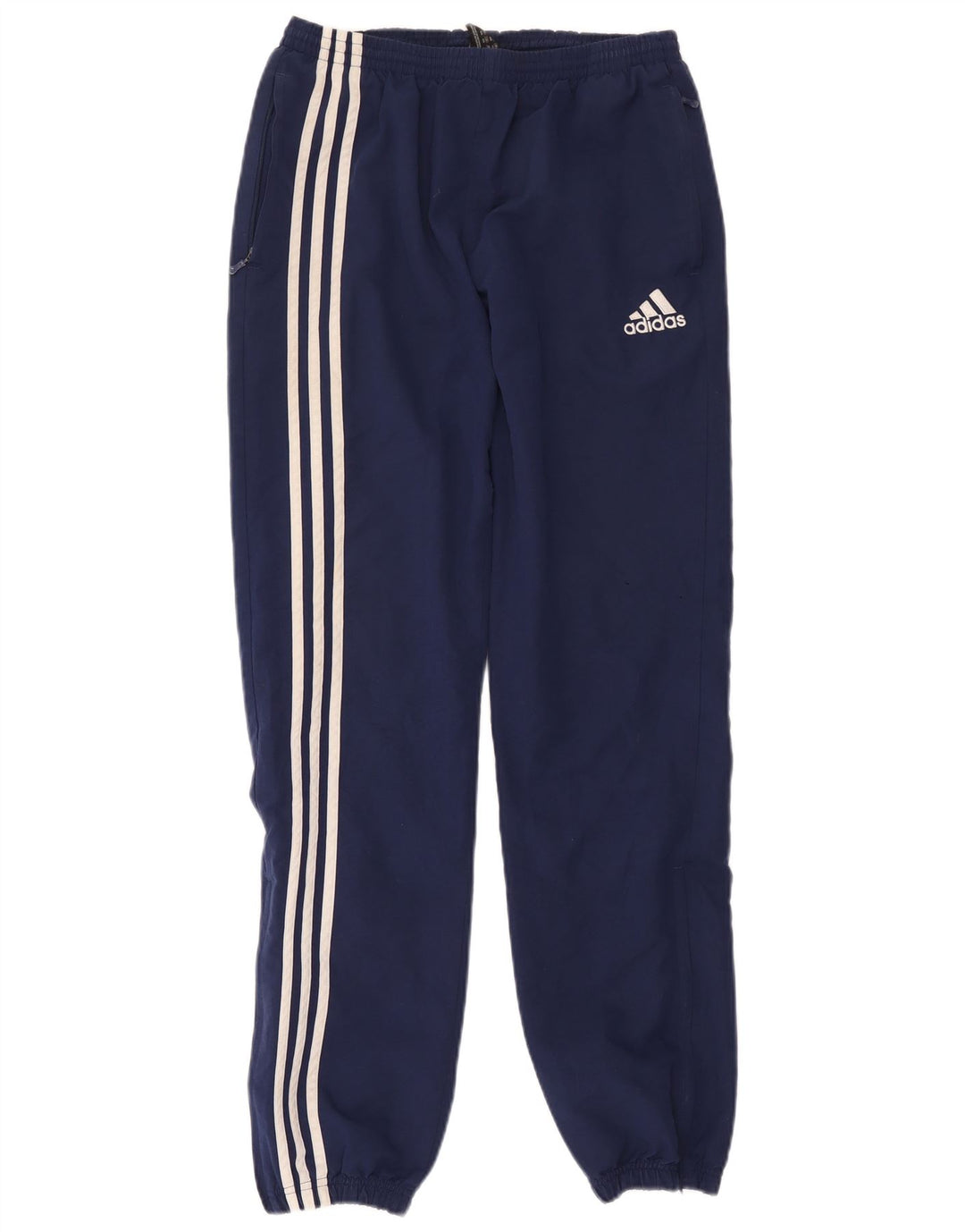 Adidas Drenge Træningsdragt Bukser Joggers 15-16 År Marineblå Polyester