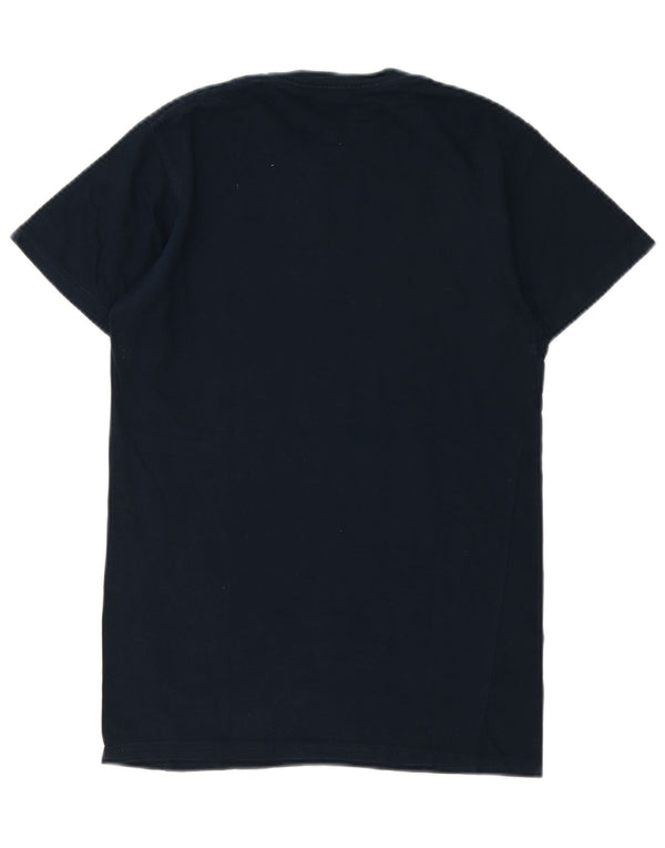 Hard Rock Cafe Herre London Grafisk T-Shirt Top XS Marineblå Bomuld