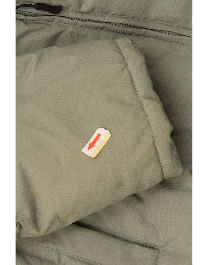 Fila Herre hættepolstret jakke UK 44 2XL Grøn Colourblock