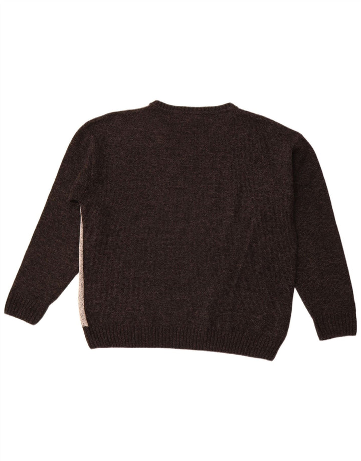 PIERRE CARDIN Herre V-hals sweater IT 58 2XL Grå Argyle/Diamant