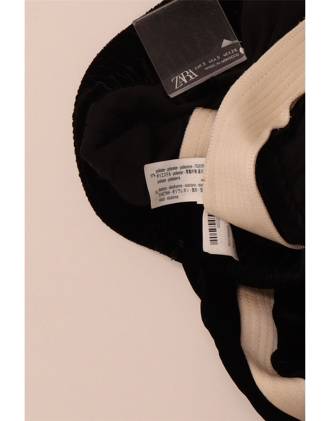 ZARA Womens Tracksuit Trousers UK 10 Small Black Colourblock Polyester