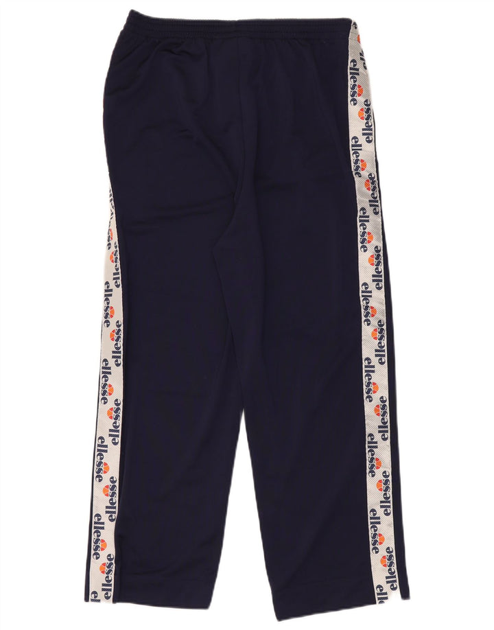 Ellesse Womens Grafisk træningsdragt Bukser UK 14 Medium Navy Blue Polyester