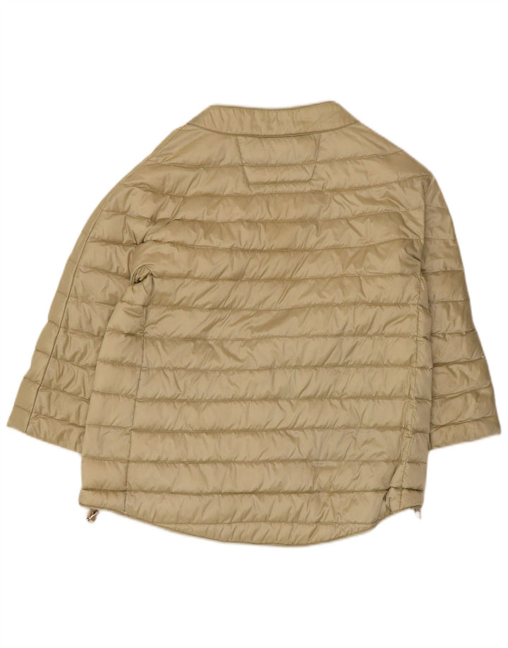 Ciesse Piumini Dame Kortærmet Polstret Jakke UK 12 Medium Beige