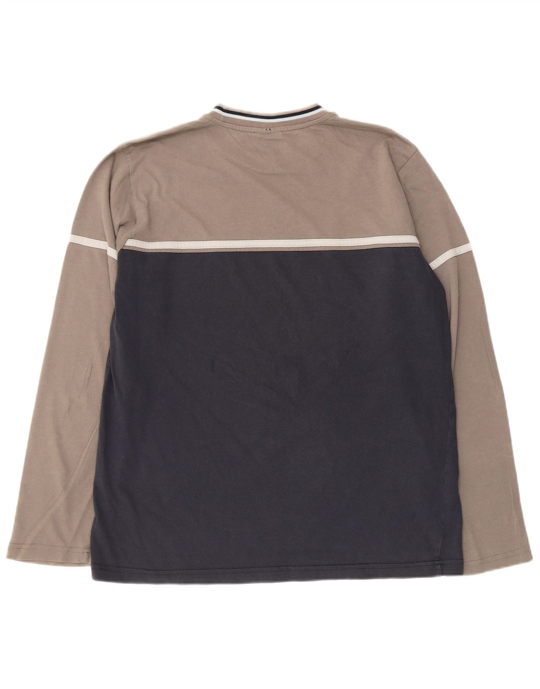 Champion Herre Top Langærmet Large Navy Blue Colourblock