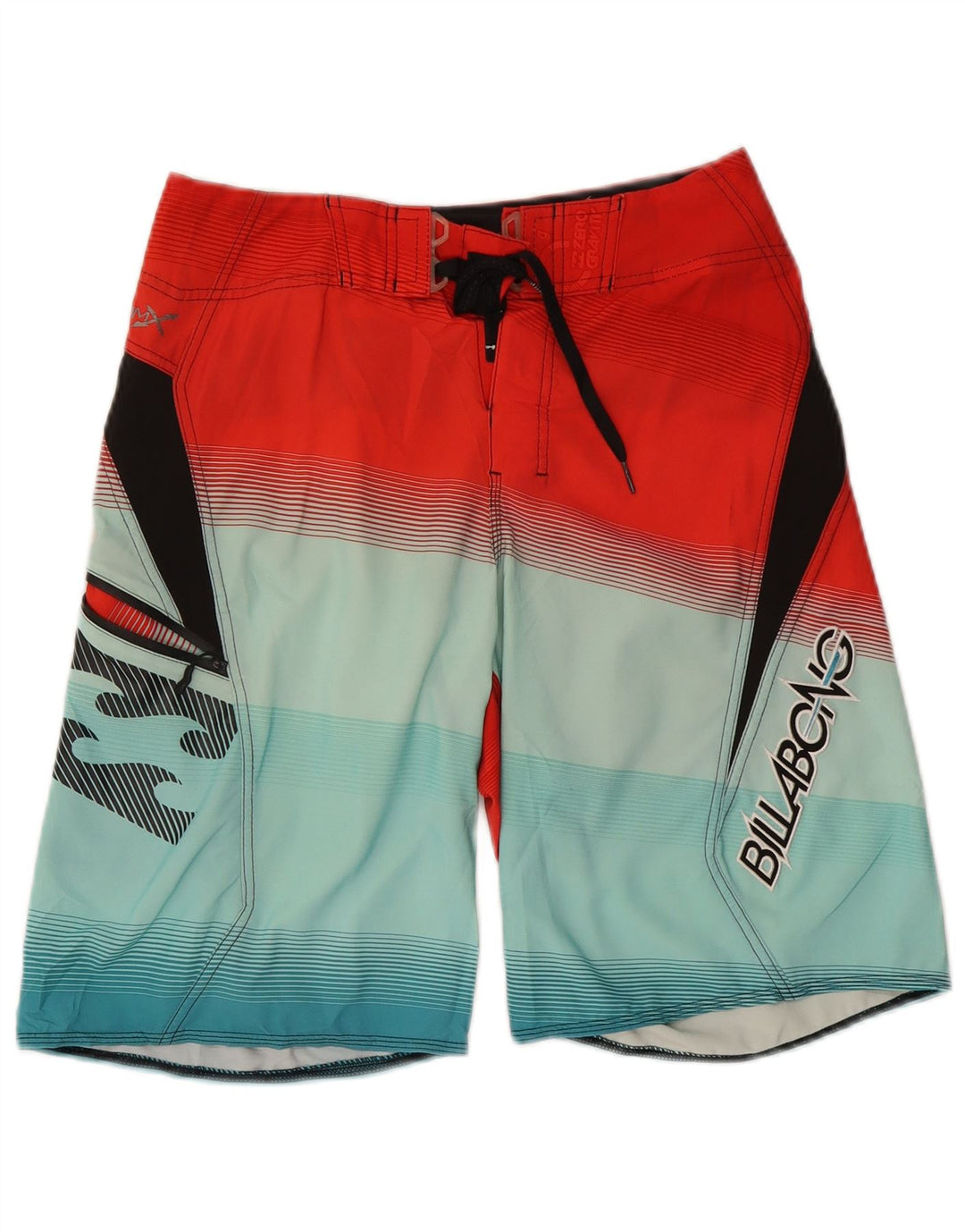 BILLABONG Grafiske badeshorts til mænd Small Red Colourblock Polyester