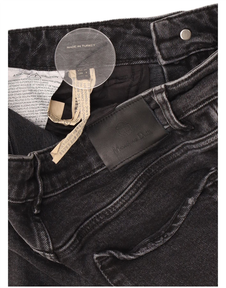 Massimo Dutti Dame Bootcut Jeans EU 36 XS W26 L25 Sort Bomuld