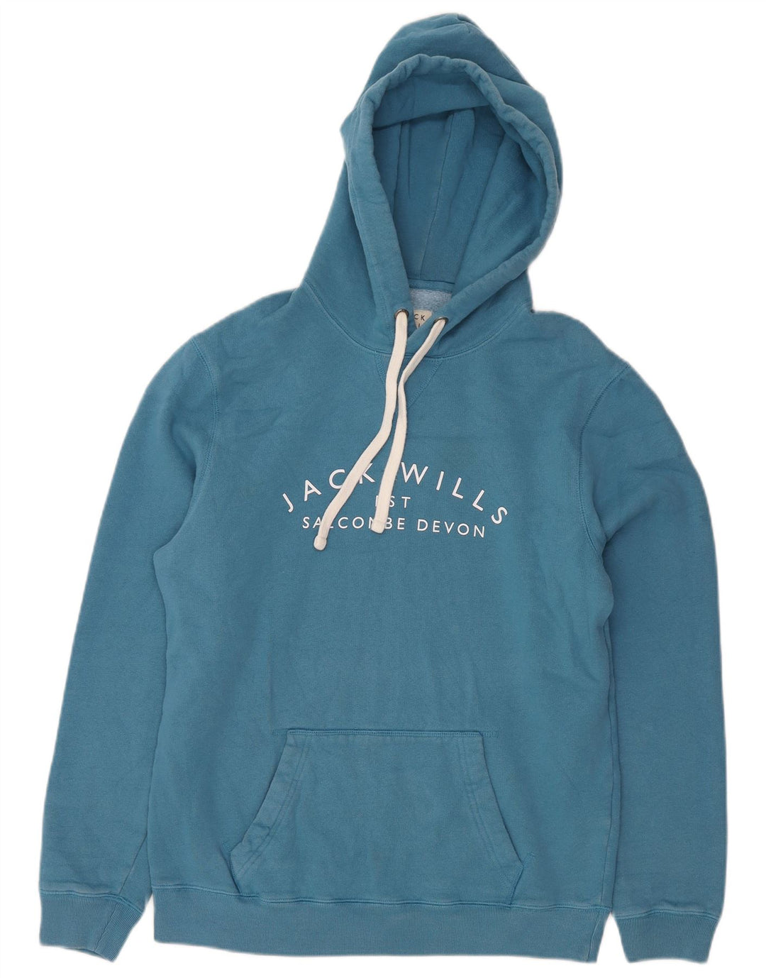 Jack Wills Grafisk hættetrøje til mænd mellemblå bomuld