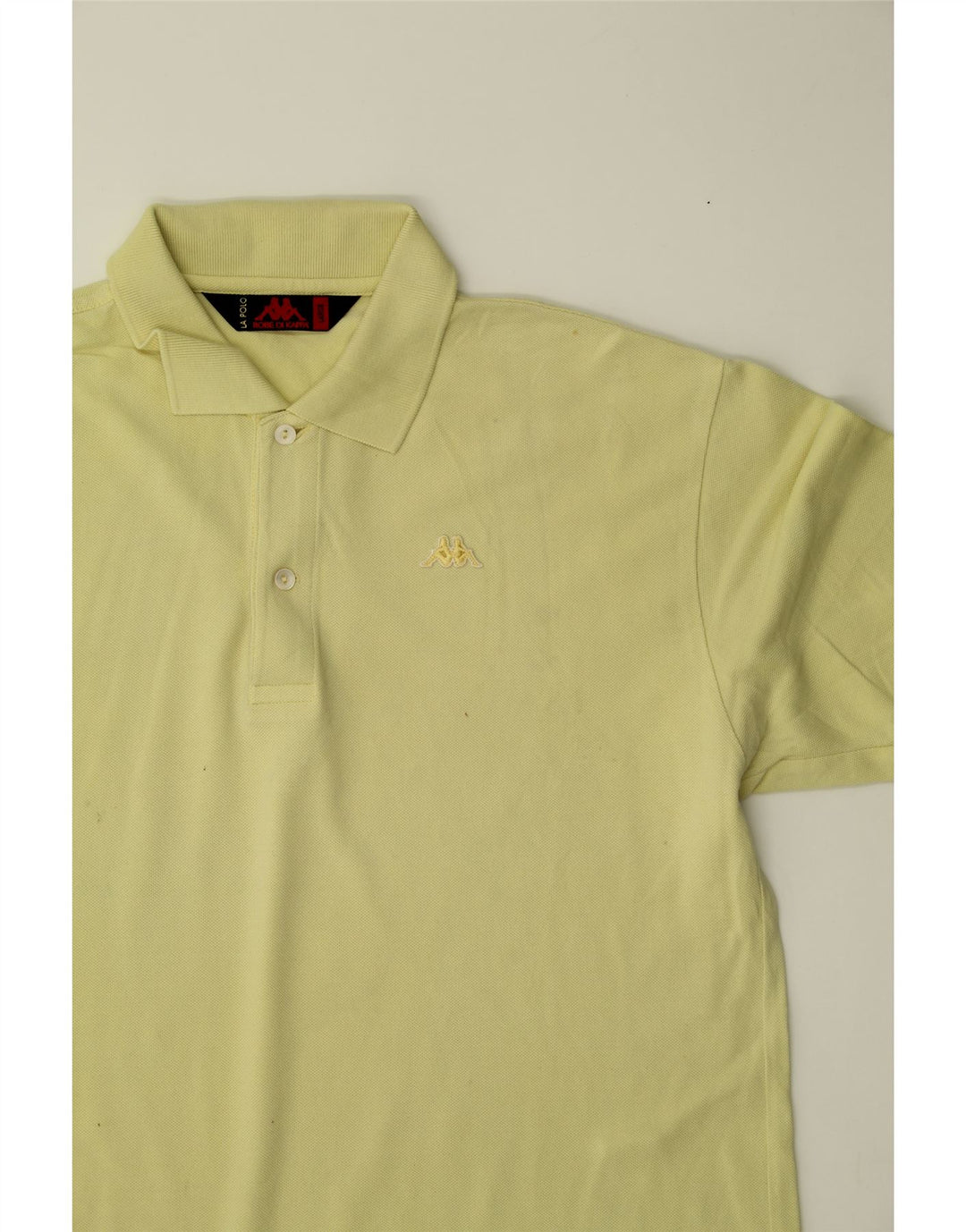 KAPPA Mens Polo Shirt Large Yellow Cotton Vintage Kappa and Second-Hand Kappa from Messina Hembry 