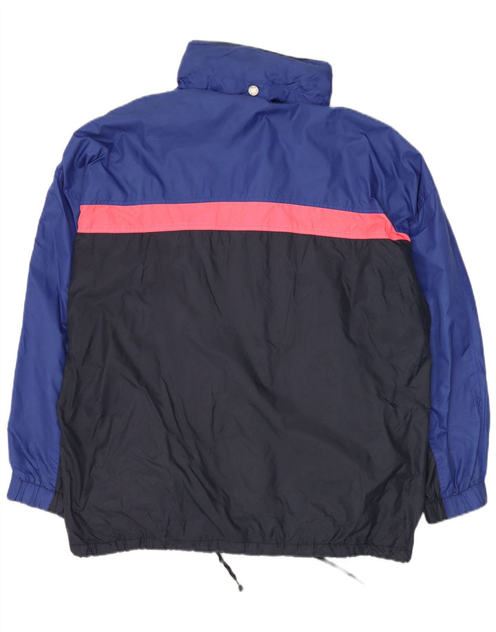 BRUGI Herre Windbreaker Jacket UK 40 Large Navy Blue Colourblock