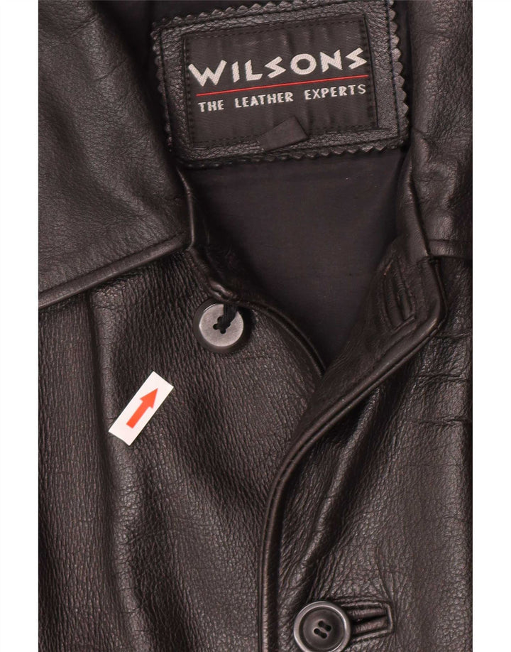 Wilsons Herre Læderjakke UK 38 Medium Sort