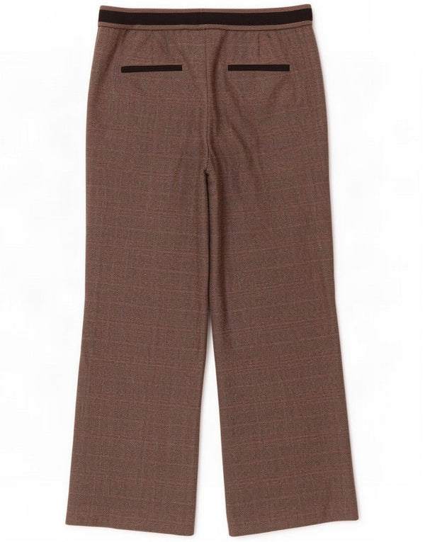 Marks & Spencer Womens Per Una Cropped Trousers UK 10 Small W30 L26 Brown