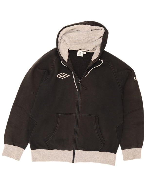 Umbro Hættetrøje med lynlås til mænd 2XL Sort Colourblock Bomuld