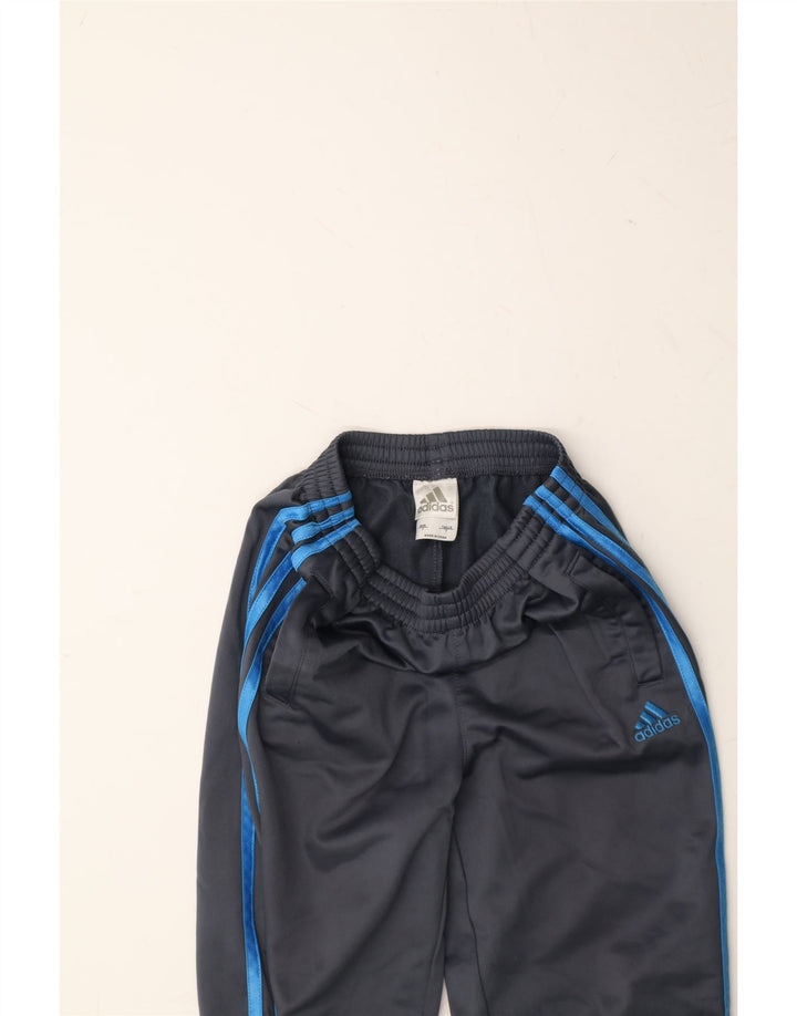 ADIDAS Boys Tracksuit Trousers 6-7 Years Navy Blue Polyester Vintage Adidas and Second-Hand Adidas from Messina Hembry 