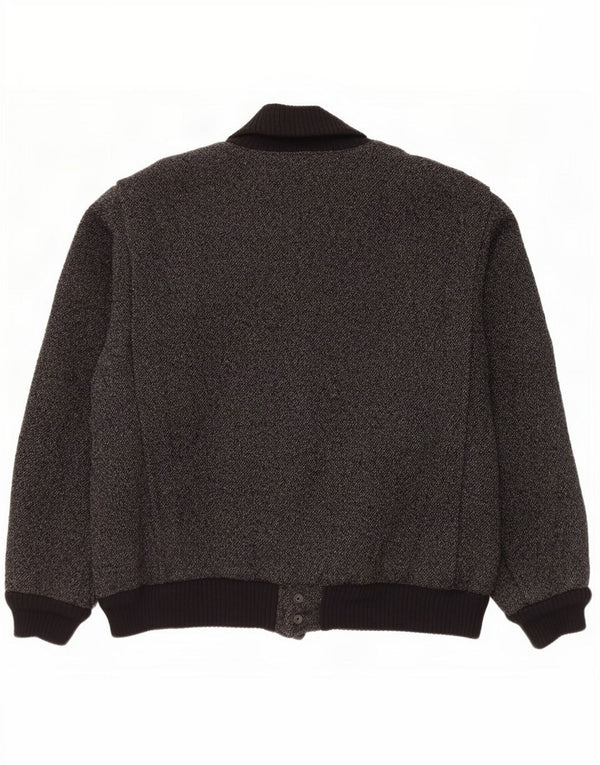 Vintage Bomber Jacket UK 40 Large Black