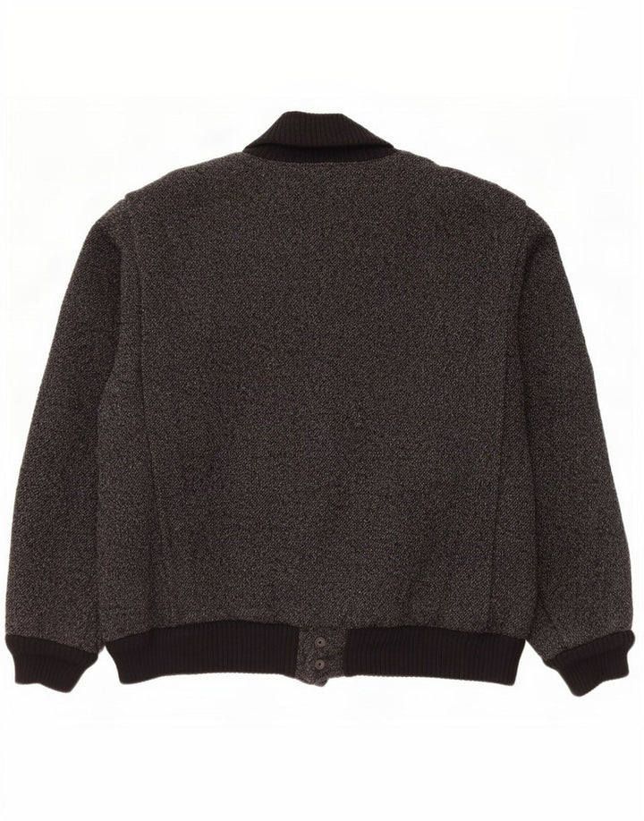 Vintage Bomber Jacket UK 40 Large Black