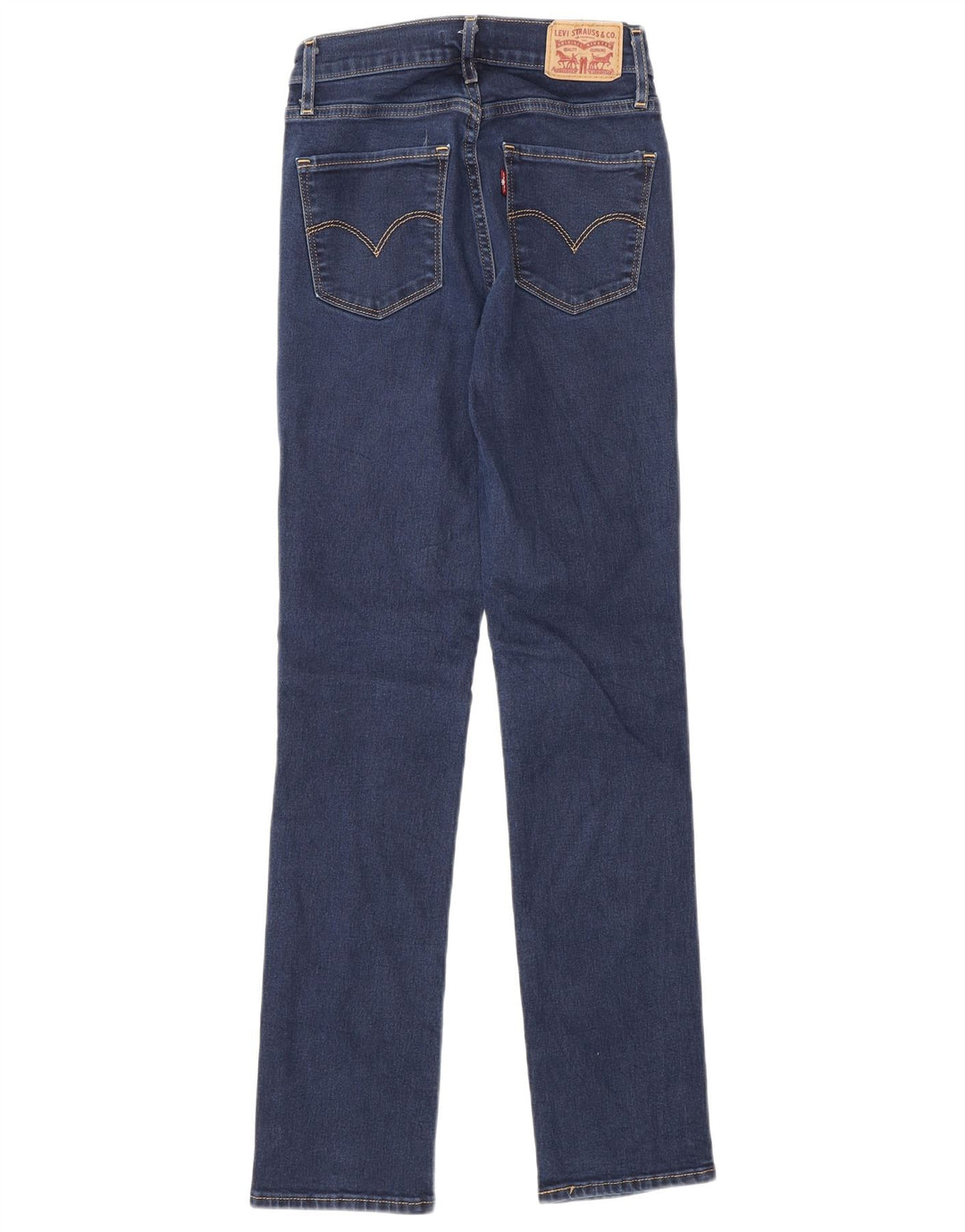 Levi's Dame 724 Højtaljede lige jeans W24 L30 Blå Bomuld