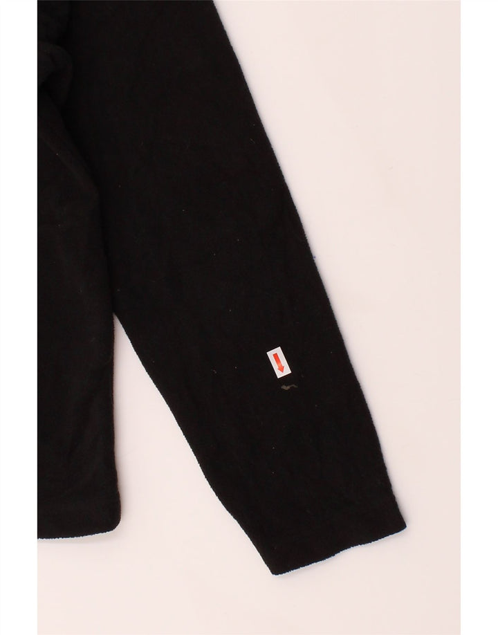 MOUNTAIN WAREHOUSE Boys Zip Neck Fleece Jumper 11-12 Years Black Polyester Vintage Mountain Warehouse and Second-Hand Mountain Warehouse from Messina Hembry 