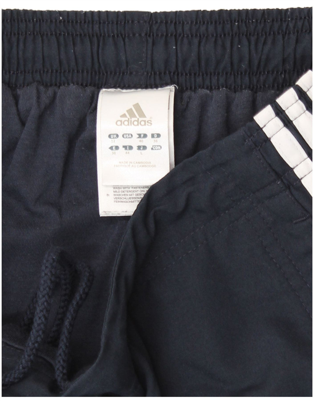 Adidas Træningsdragtsbukser til kvinder UK 12 Medium Navy Blue Polyester