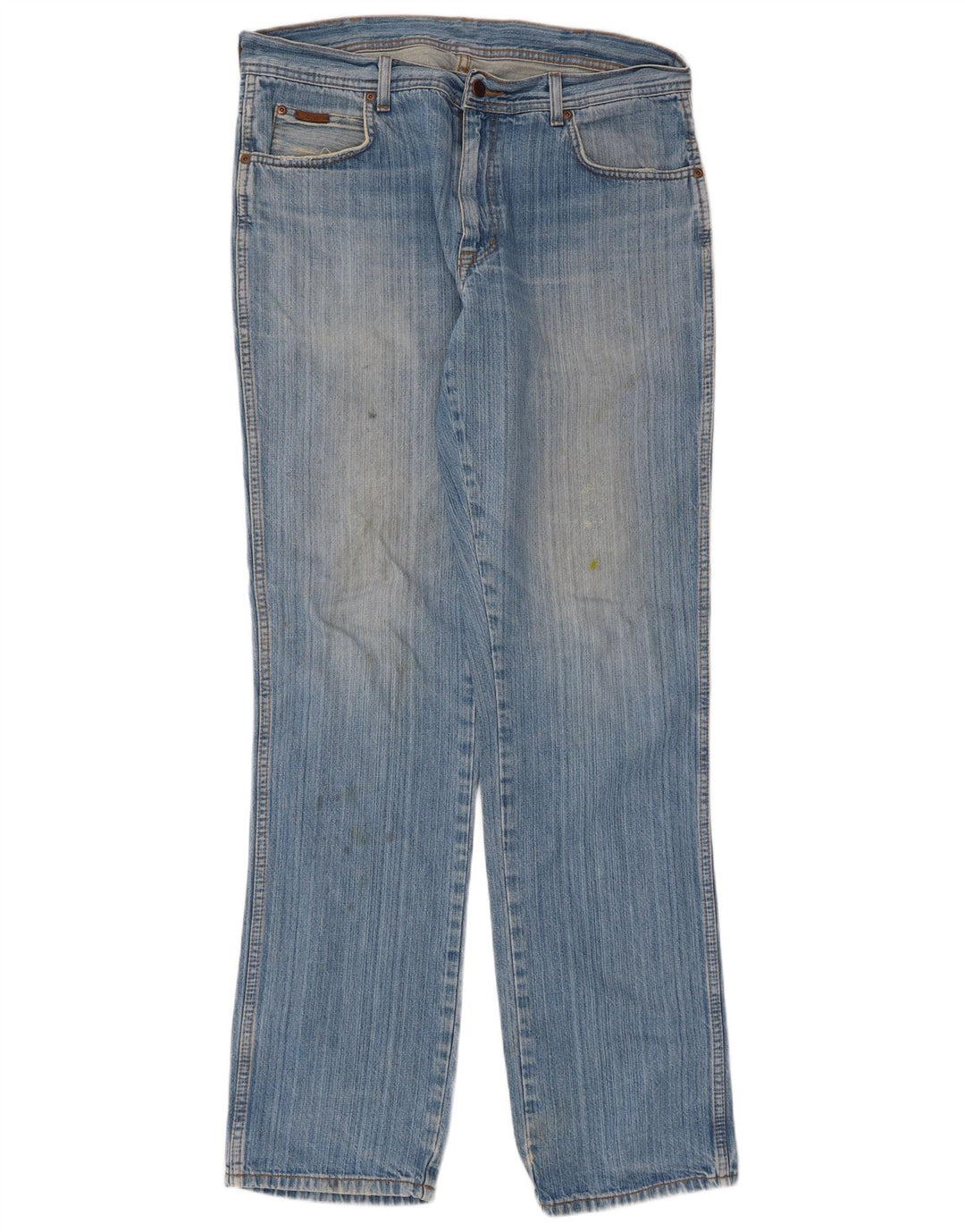 Wrangler Herre Texas Straight Jeans W36 L34 Blå Bomuld