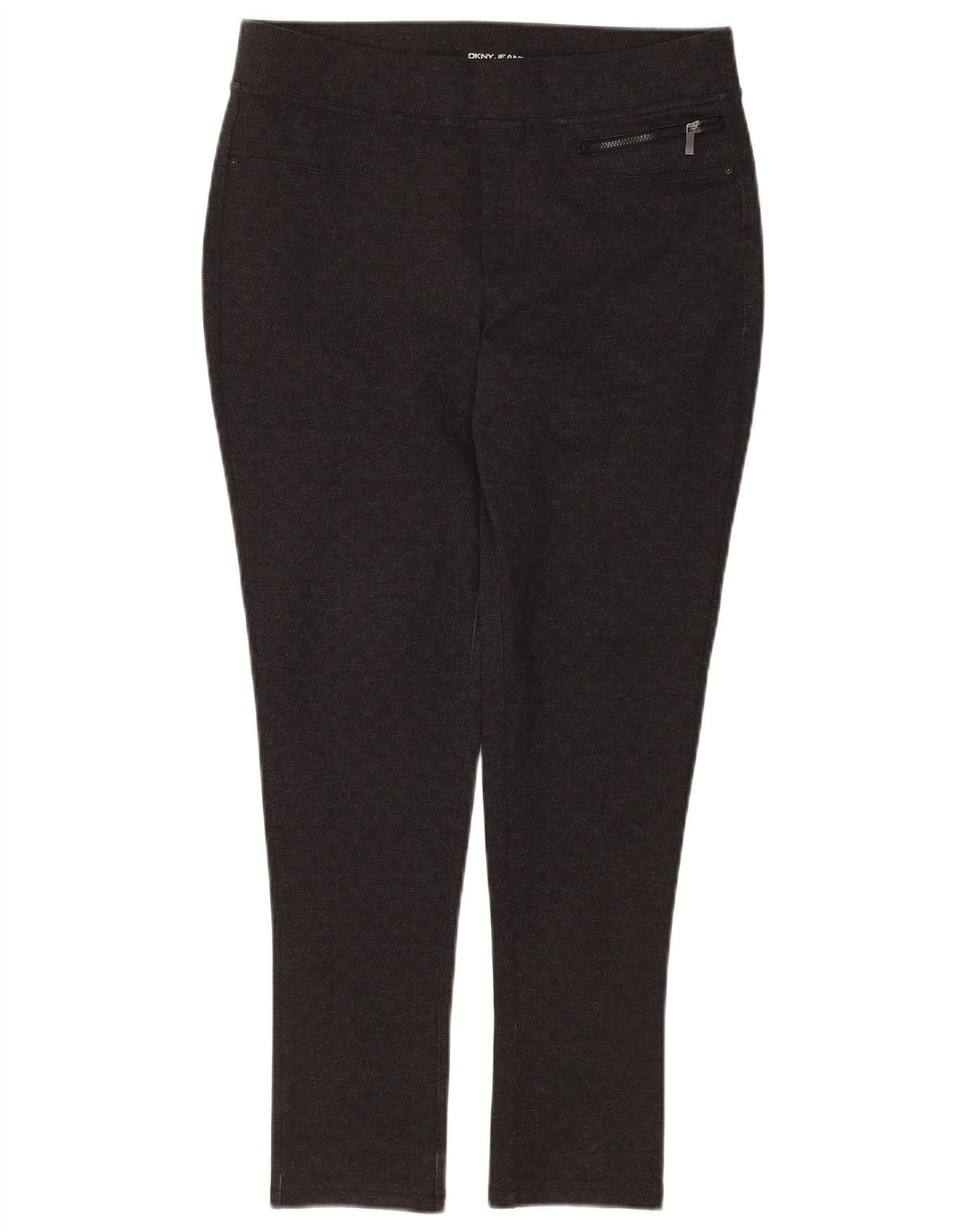 Dkny Dame Skinny Casual Bukser Medium W30 L28 Grå ternet polyester