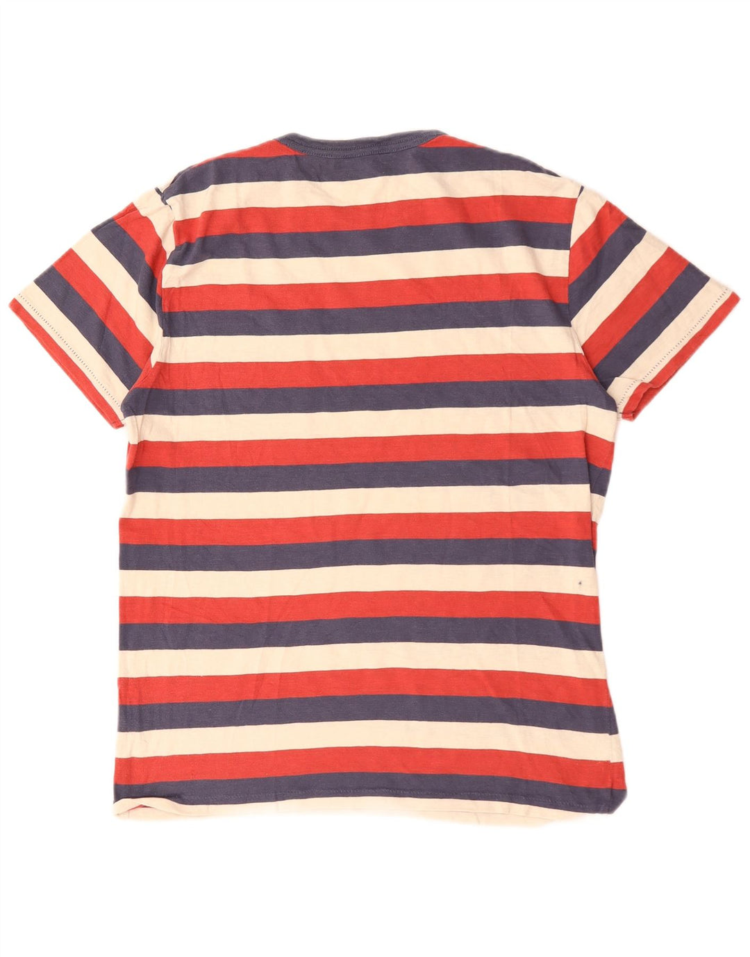 J. Crew Herre T-Shirt Top Medium Flerfarvet Stribet Bomuld
