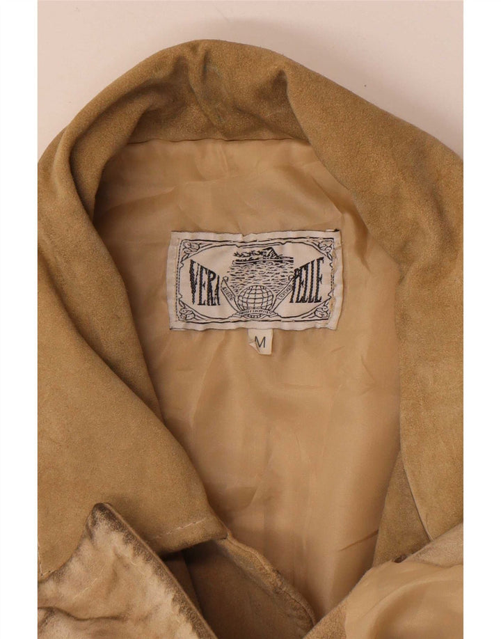 Vintage herre ruskindsjakke UK 38 Medium Beige Læder