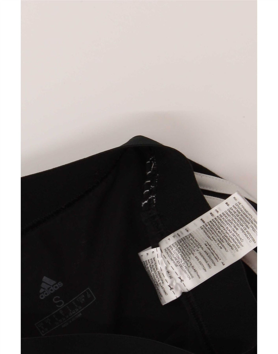 Adidas Dame Leggings UK 10 Small Black Bomuld