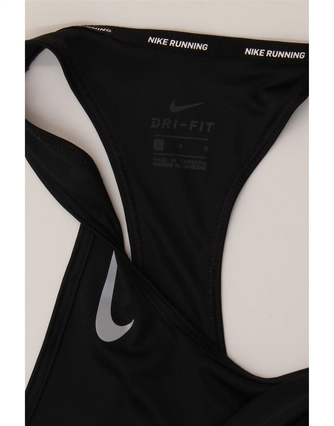 NIKE Dame Dri Fit Vest Top UK 14 Large Sort