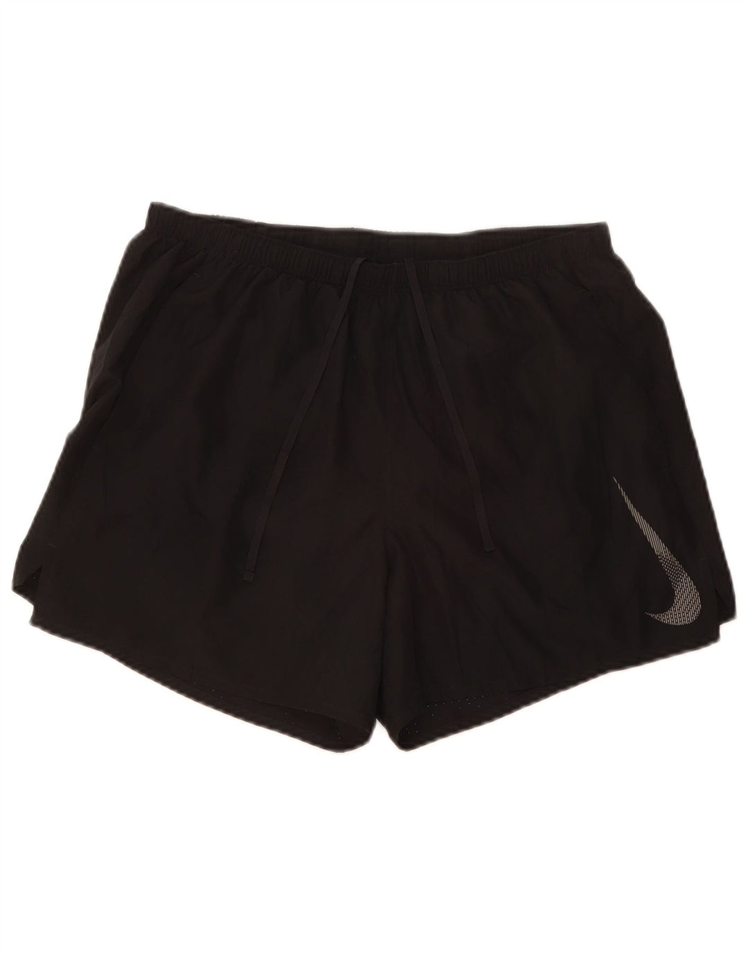 Nike Herre Dri Fit grafiske sportsshorts store sorte polyester