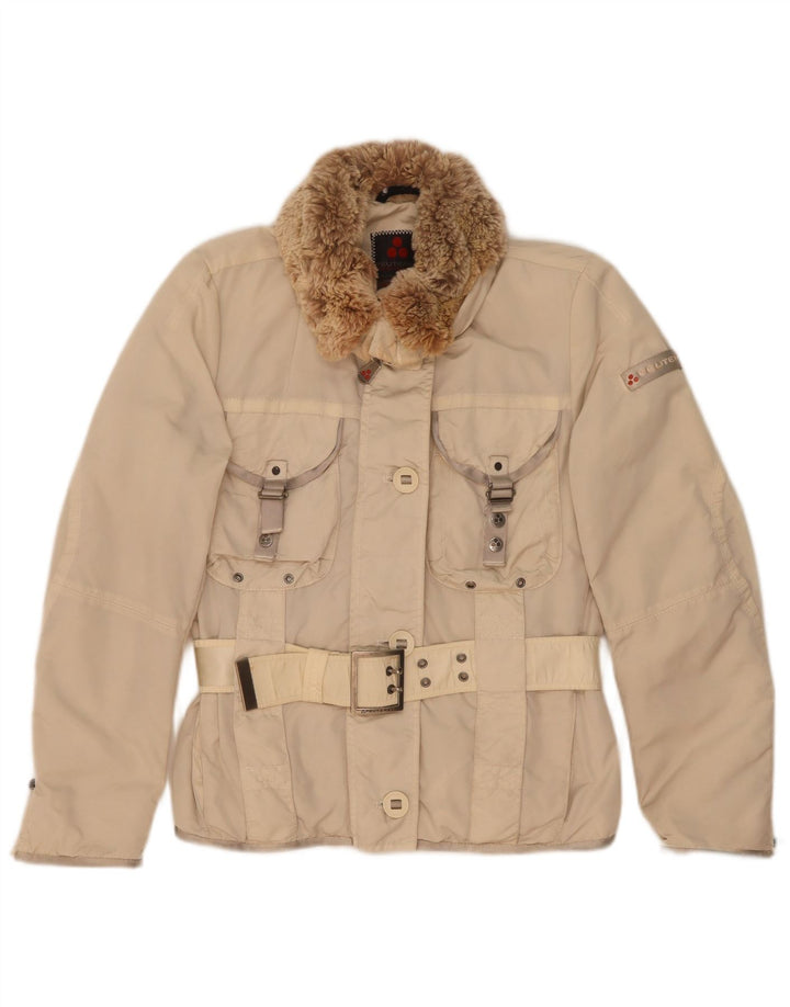 PEUTEREY Polstret jakke til kvinder IT 40 Medium Beige Polyamid
