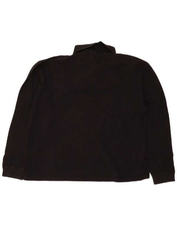 Champion Langærmet Polo Shirt til mænd 2XL Sort Bomuld