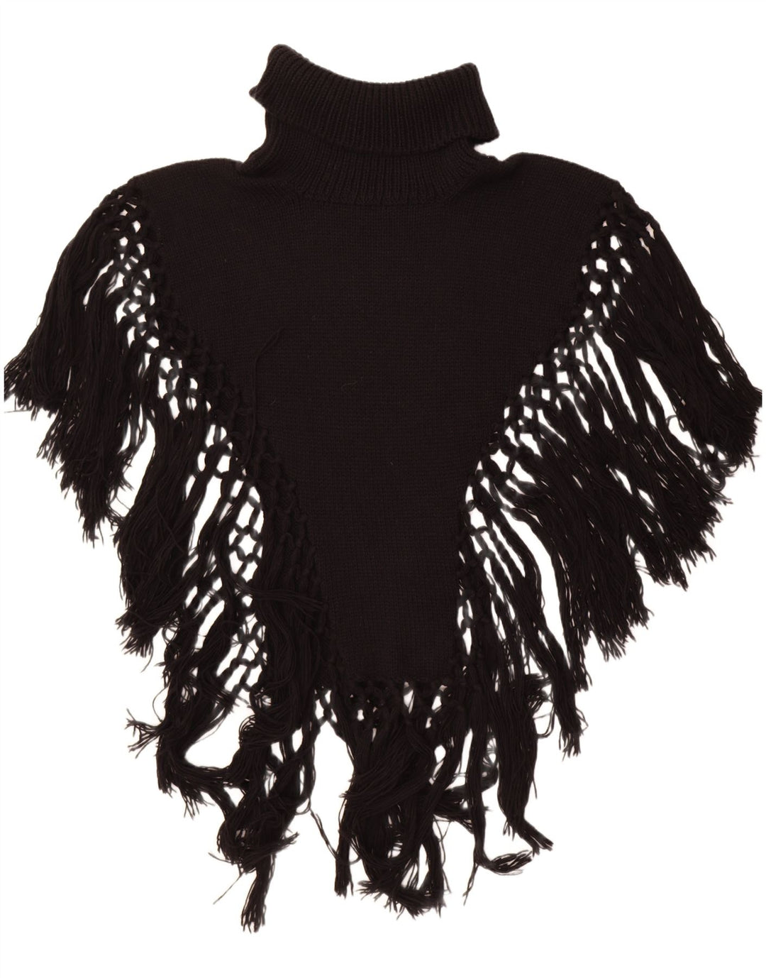 Vintage Dame Roll Neck Poncho Jumper One Size Sort
