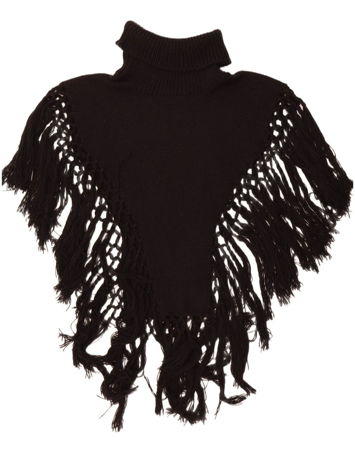 Vintage Dame Roll Neck Poncho Jumper One Size Sort