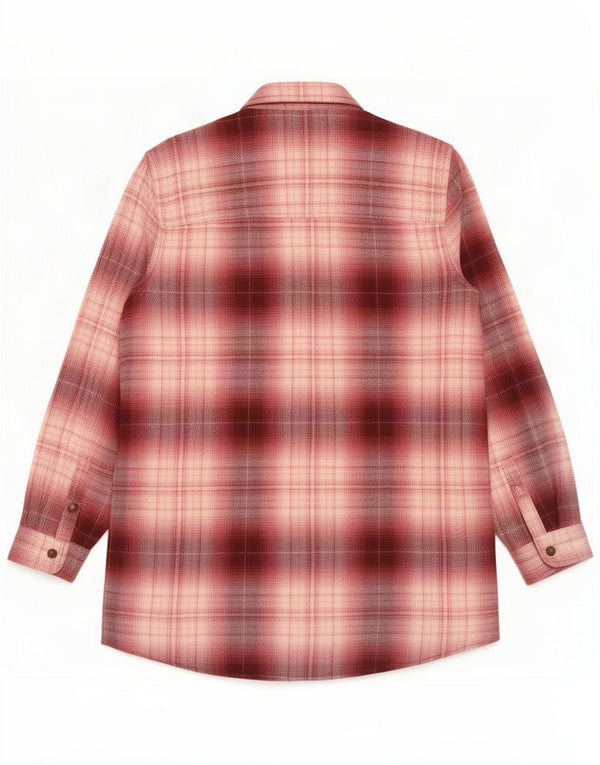 Fat Face Womens Flannel Shirt UK 12 Medium Pink Plaid Cotton